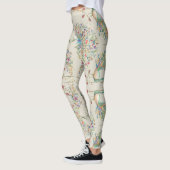 Pfauenmuster, schönes tropisches Flora Leggings (Links)