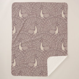 Pfauenmuster Sherpadecke