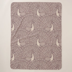 Pfauenmuster Sherpadecke