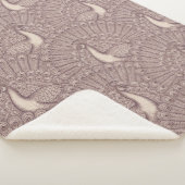 Pfauenmuster Sherpadecke (3/4)