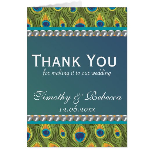 Pfauenmuster und Perlen (Vorne)