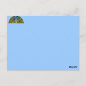 Pfauenpaare Postkarte (Rückseite)