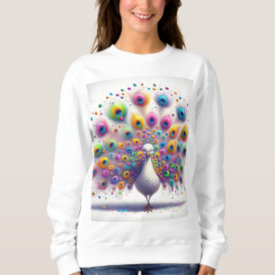 "Pfauenparade: Multicolor Women's T-Shirt" Sweatshirt