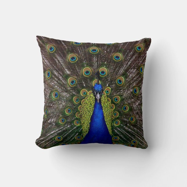 Pfauenpillow-Designs Kissen (Vorderseite)