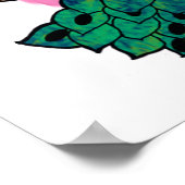 Pfauenplakat drucken poster (Ecke)