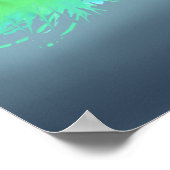 Pfauenplakat Poster (Ecke)