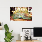 Pfauenplakat Poster (Heimbüro)