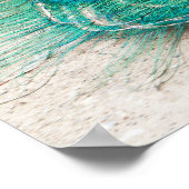 Pfauenplakat Poster (Ecke)