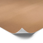 Pfauenplakat Poster (Ecke)