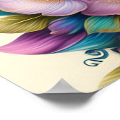 Pfauenplakat Poster (Ecke)