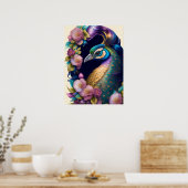 Pfauenplakat Poster (Küche)