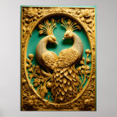 Pfauenplendor - Naturschutz bringen Poster (Vorne)