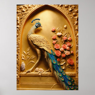 Pfauenplumage - Ein Farbriss für Ihre Zuhause Poster