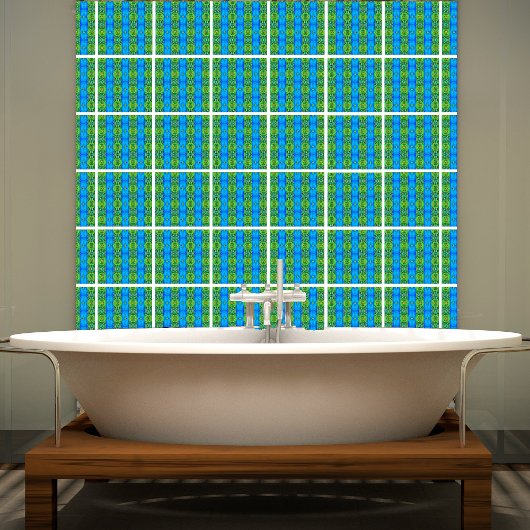 Pfauenplumpe Muster Keramik Kachel