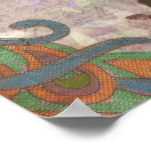 Pfauenpointierung zu Desiderata Poster (Ecke)