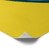 Pfauenposter- Senf Poster (Ecke)