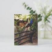 Pfauenpostkarte Postkarte (Stehend Vorderseite)