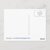 Pfauenpostkarte Postkarte (Rückseite)