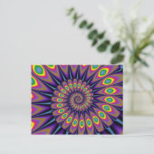 Pfauenpostkarten Postkarte (Stehend Vorderseite)