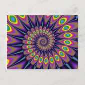 Pfauenpostkarten Postkarte (Vorderseite)