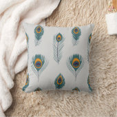 Pfauenprint Kissen (Decke)