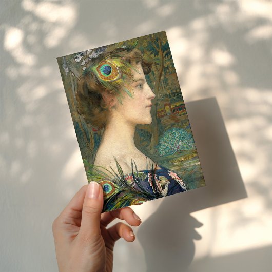 Pfauenprofil | Edgard Maxence Karte