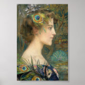 Pfauenprofil | Edgard Maxence Poster (Vorne)
