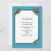 Pfauenprofil Einladung (Vorderseite)