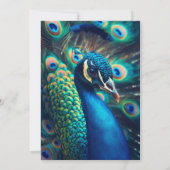 Pfauenprofil Einladung (Rückseite)