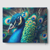 Pfauenprofil Gästebuch (Rückseite)