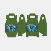 Pfauenprofil Geschenkschachtel (Ungefaltet)