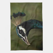 Pfauenprofil Geschirrtuch (Vertikal)