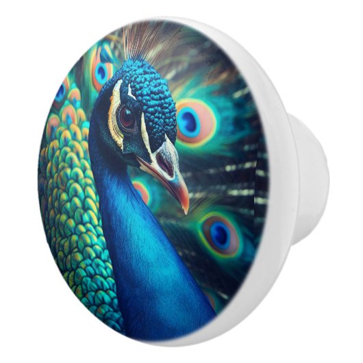 Pfauenprofil Keramikknauf (Rechts)