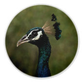 Pfauenprofil Keramikknauf (Vorderseite)