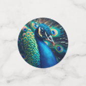 Pfauenprofil Konfetti (Klein Vorderseite)