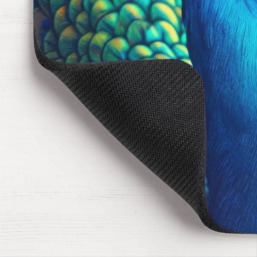 Pfauenprofil Mousepad (Ecke)