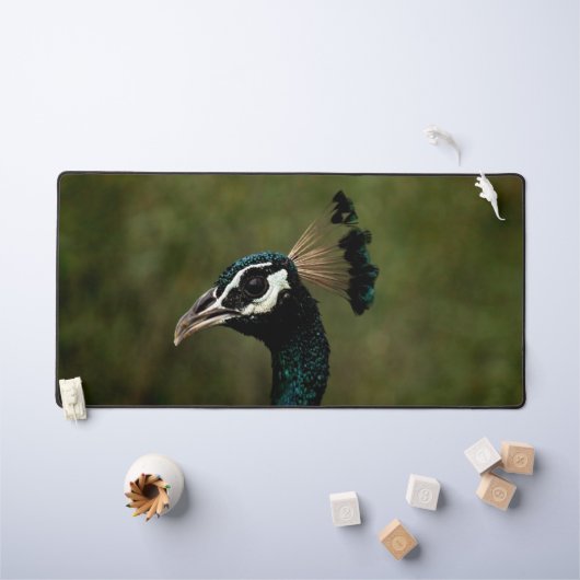 Pfauenprofil Schreibtischunterlage (Kindertisch)