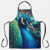 Pfauenprofil Schürze (Vorderseite)