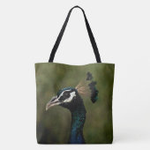 Pfauenprofil Tasche (Rückseite)