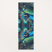 Pfauenprofil Yogamatte (Vorderseite)