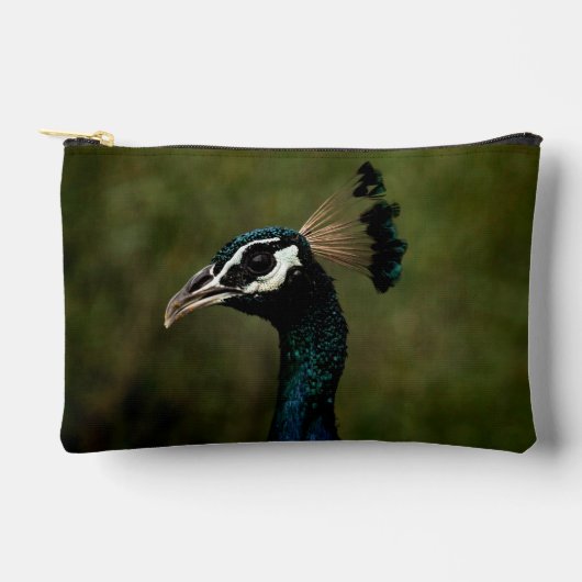 Pfauenprofil Zubehörtasche (Vorderseite)