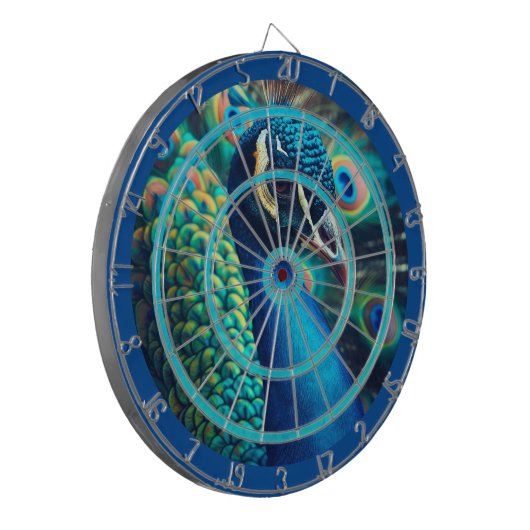 Pfauenprofilregulierung Dartscheibe (Vorderseite Links)