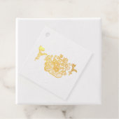 Pfauenpurpurrosen Geschenkanhänger (Mit Box)
