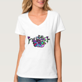 Pfauenpurpurrosen T-Shirt