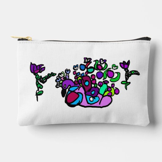 Pfauenpurpurrosen zubehörtasche (Vorderseite)