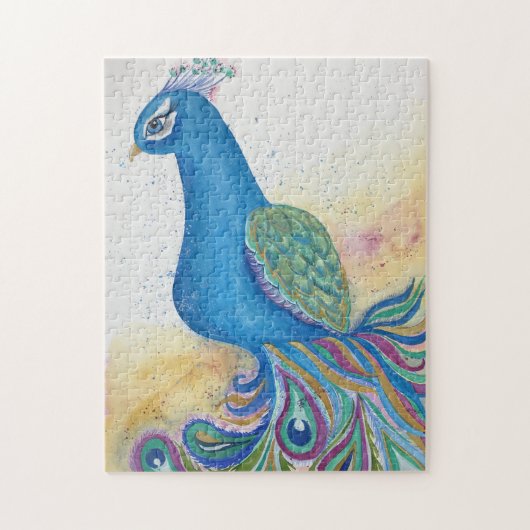 Pfauenpuzzle Puzzle (Vertikal)