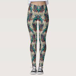 Pfauenregenbogen Liebe Leggings
