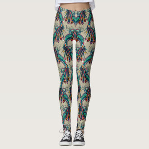 Pfauenregenbogen Liebe Leggings