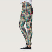 Pfauenregenbogen Liebe Leggings (Links)