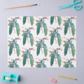 Pfauenreihe 6 seidenpapier (Basteln)